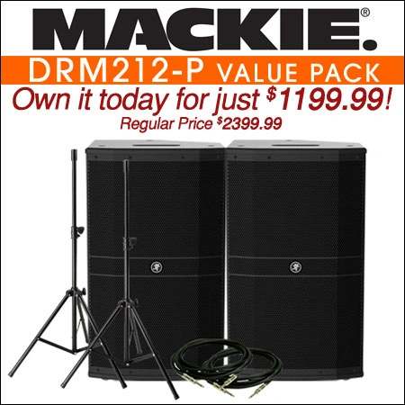 Mackie DRM212-P Value Pack