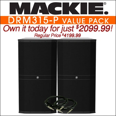 Mackie DRM315-P Value Pack