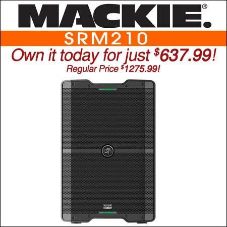 Mackie SRM210 V-Class 10" 2000W High-Performance Powered Loudspeaker