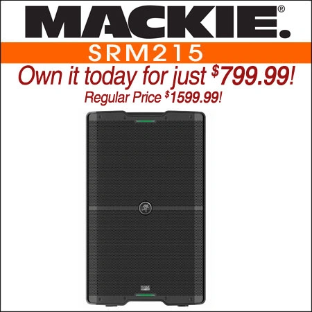 Mackie SRM215 V-Class 15" 2000W High-Performance Powered Loudspeaker