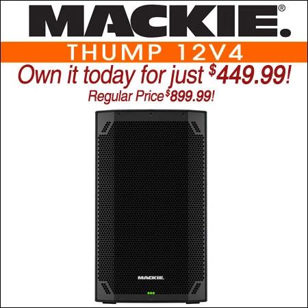 Mackie Thump 12v4 1400W 12-Inch Powered PA Speaker with Bluetooth & DSP