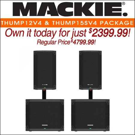 Mackie Thump12V4 & Thump15SV4 Speaker Package