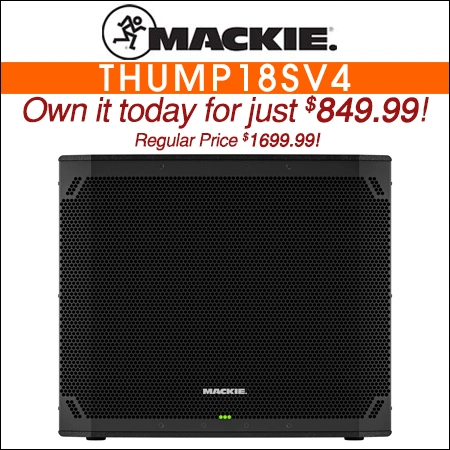 Mackie Thump18Sv4 18" Professional Powered Subwoofer