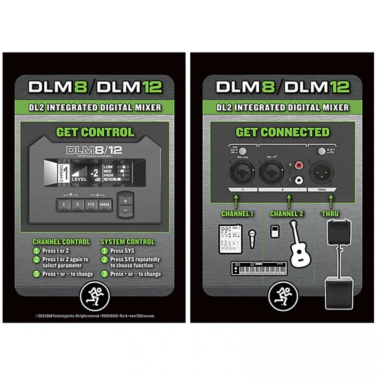 Mackie DLM8 8-inch 2000W Full-Range Powered Loudspeaker