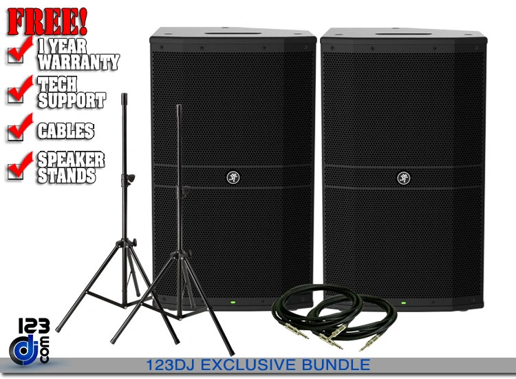Mackie DRM212 12-inch 1600W 2-Way Powered Speaker Value Pack