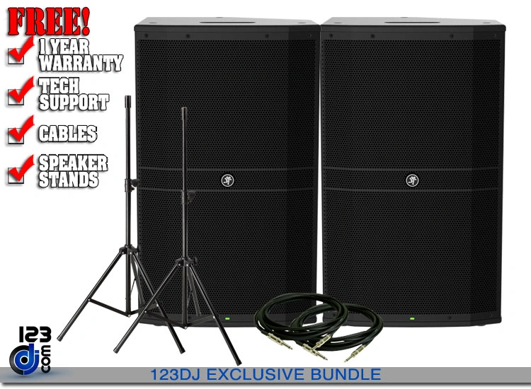 Mackie DRM215 15-inch 2000W 2-Way Powered Speaker Value Pack