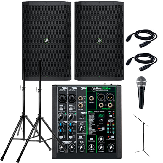 Mackie Thump215 with ProFX6v3 Mixer Duo Package