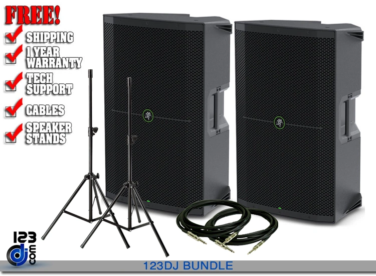 Mackie Thump215 15-inch 1400W Powered PA Speaker Value Pack