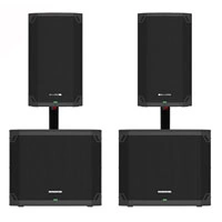 Mackie Thump 12v4 1400W 12-inch Powered PA Speaker & Thump15V4 Speaker Package