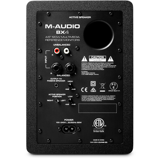 M-Audio BX4 4.5-inch Powered Studio Monitor - Pair