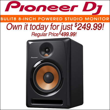 Pioneer BULIT8 8-Inch Powered Studio Monitor