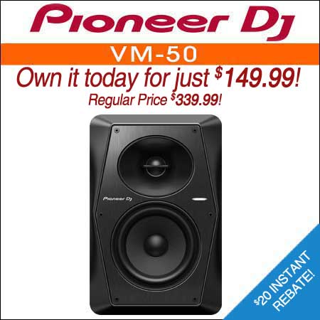  Pioneer DJ VM-50 5" Active Studio Monitor 