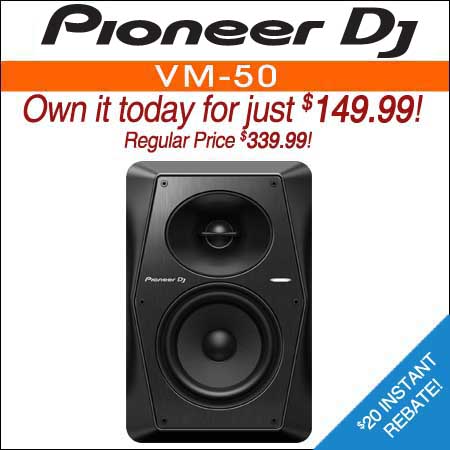  Pioneer DJ VM-50 5" Active Studio Monitor 