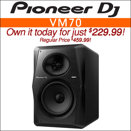  Pioneer DJ VM-70 6.5" Active Studio Monitor 