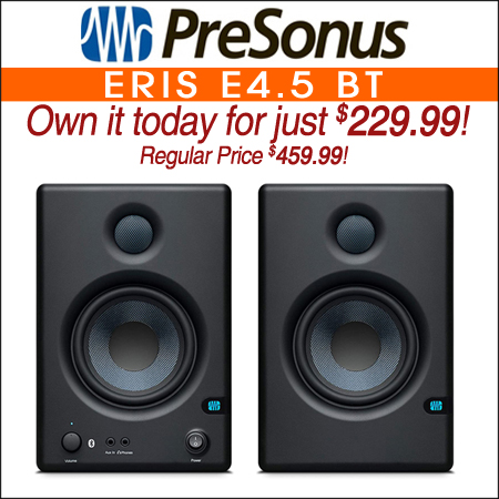  PreSonus Eris E4.5 BT 4.5 inch Powered Studio Monitors with Bluetooth 