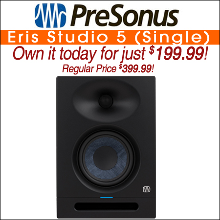 PreSonus Eris Studio 5 (Single) 5.25-inch 2-Way Active Studio Monitors with EBM Waveguide