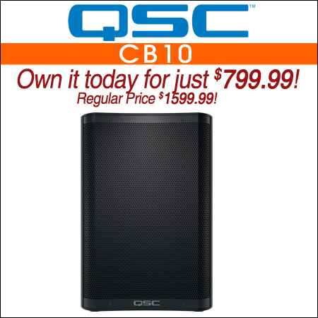 QSC CB10 Powered PA Speaker with Battery 