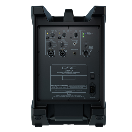 QSC CB10 Powered PA Speaker with Battery