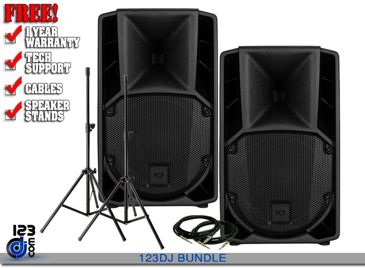 RCF ART 708-A MK5 8-inch 1400W 2-way Powered Speaker Value Pack