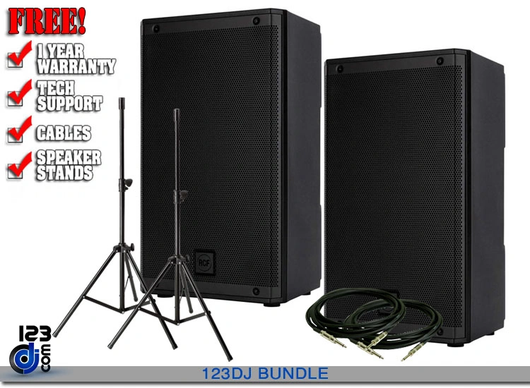 RCF ART 910-A 10-inch 2100W 2-way Powered Speaker Value Pack