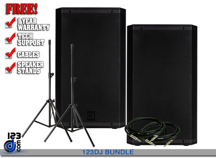 RCF ART 935-A 15-inch 2100W 2-way Powered Speaker Value Pack