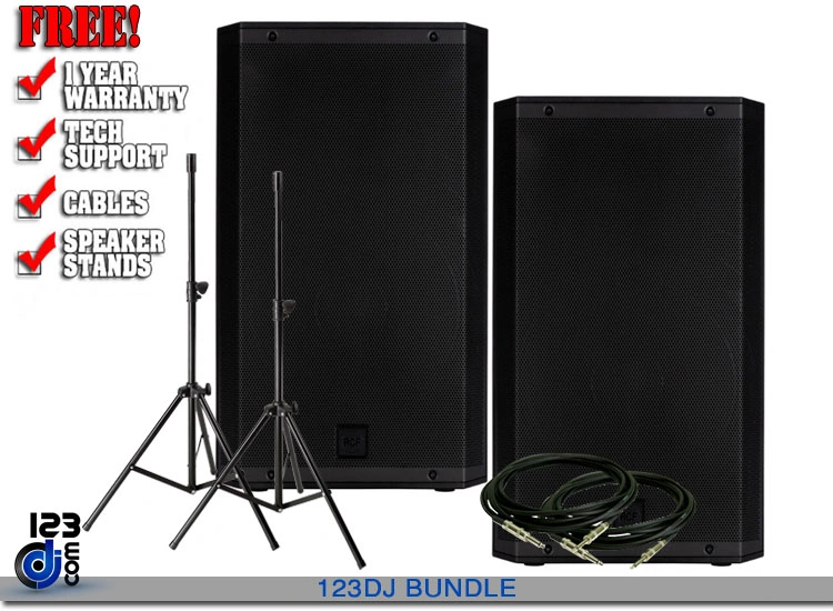 RCF ART 945-A 15-inch 2100W 2-way Powered Speaker Value Pack