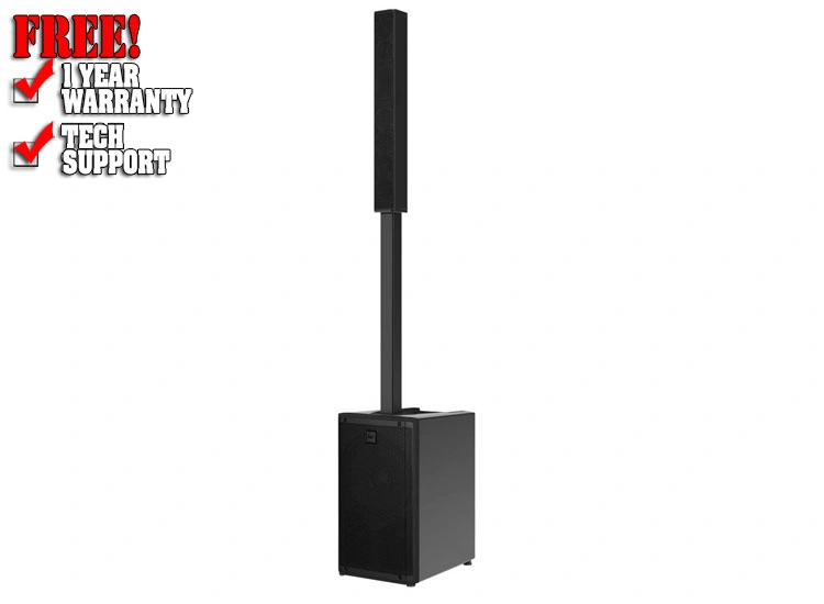 RCF EVOX JMIX9 Black 12-inch 2100W Column PA System with Mixer