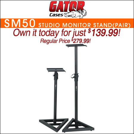 Gator GFW SPK SM50 Studio Monitor Stand (pair)