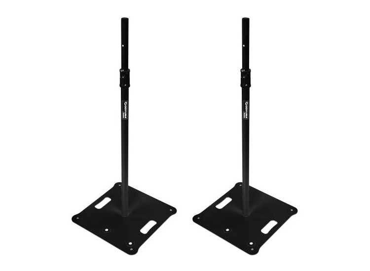 Odyssey LSBP96BLK 96" Adjustable Speaker & Lighting Stand Pair