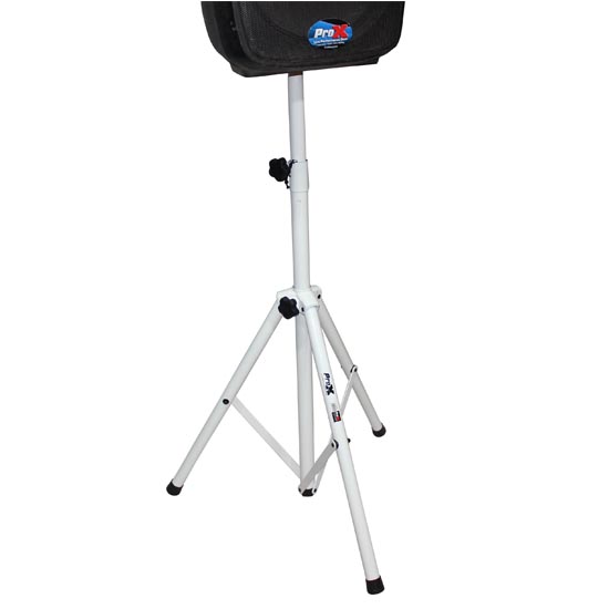 ProX T-SS28P White Heavy-Duty All Metal Speaker Tripod Stand