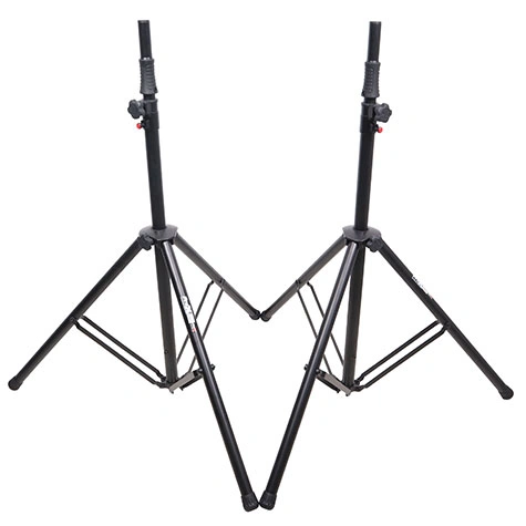 ProX T-SS82P Set of 2 Pro Air Speaker Stands Black
