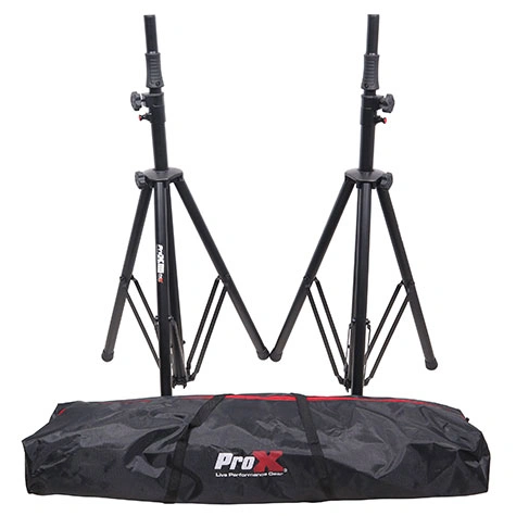 ProX T-SS82P Speaker Stand Pair with Carry Bags | Black