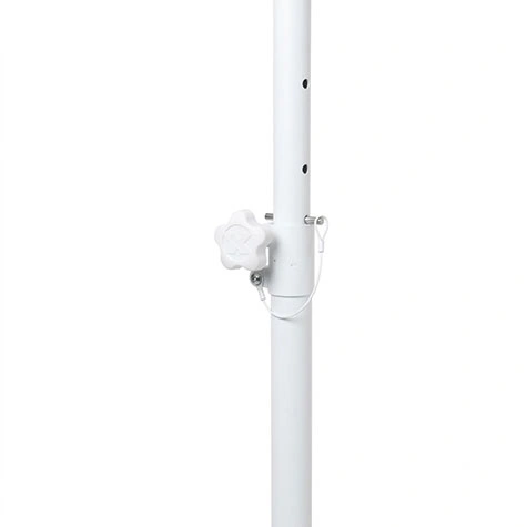 ProX POLARIS Adjustable Speaker & Lighting Stand Pair | White