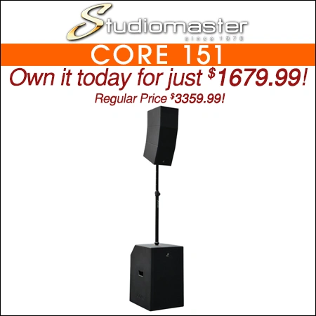 Studiomaster CORE151 Portable Column PA System with 12-in Subwoofer