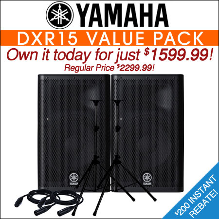 Yamaha DXR15 Value Pack