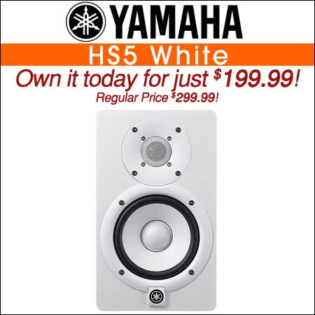Yamaha HS5 White Powered Studio Monitor