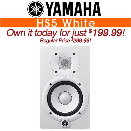 Yamaha HS5 White Powered Studio Monitor