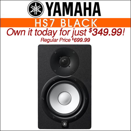 Yamaha HS7 Black Powered Studio Monitor