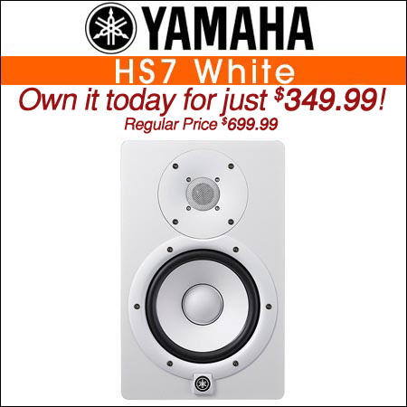 Yamaha HS7 White Powered Studio Monitor