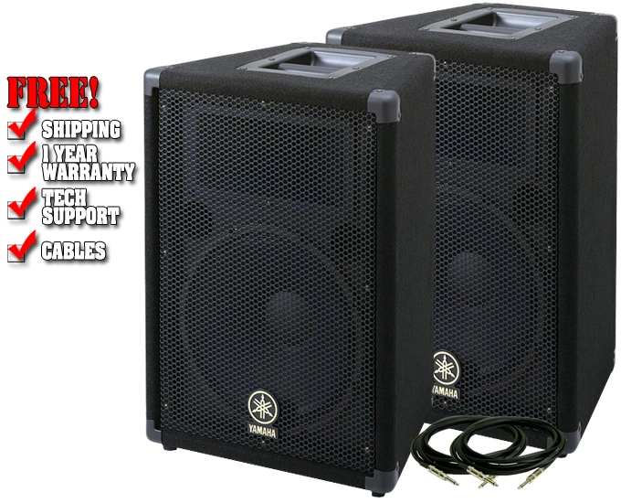 Yamaha BR12 12-inch 2-Way 500W Passive PA Speaker Value Pack