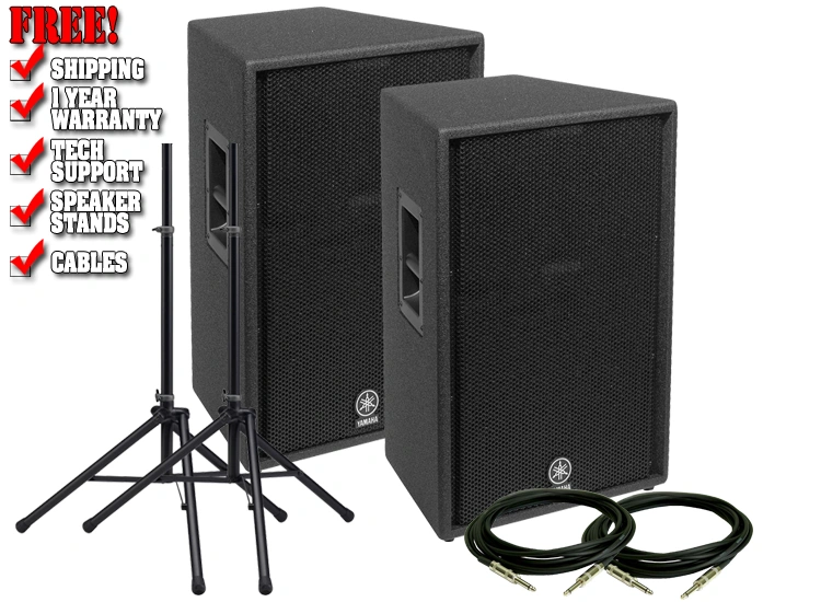 Yamaha C112V 12-inch 700W Passive Speaker Value Pack