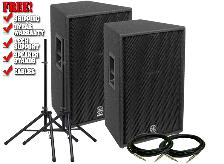 Yamaha C115V 15-inch 500W Passive Speaker Value Pack