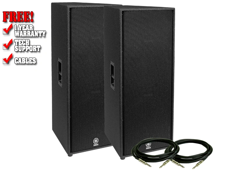 Yamaha C215V Dual 15-inch 2000W Passive PA Speaker Value Pack