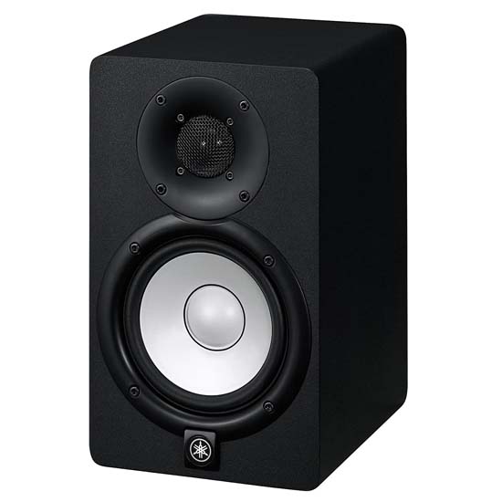 Yamaha HS5 Powered Studio Monitors Pair Black with XLR Cables Bundle