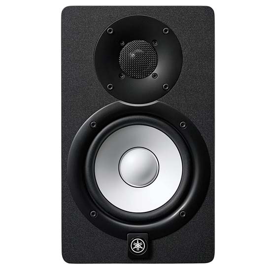 Yamaha HS5 Powered Studio Monitors Pair Black with XLR Cables Bundle