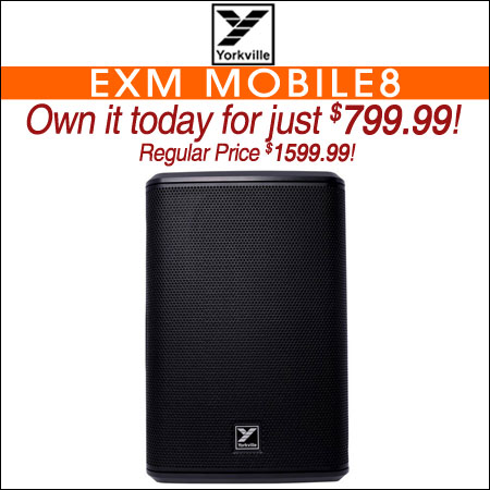 Yorkville EXM Mobile8 Battery-Powered PA Speaker