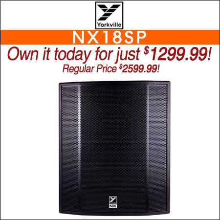 Yorkville NX18SP 18" Powered Subwoofer