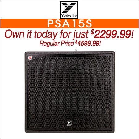 Yorkville PSA15S Paraline 15" Powered Subwoofer