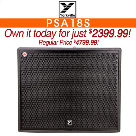 Yorkville PSA18S Paraline 18" Powered Subwoofer