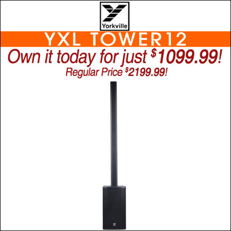 Yorkville YXL Tower12 Column PA with 12" Subwoofer